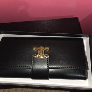 Black Leather Card Holder Wallet